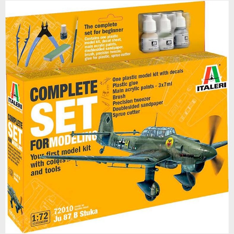 Italeri - Complete Set For Modeling - Junker Ju-87b Stuka - 1:72 - 72010