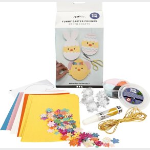 Silk Clay - Diy Kit - Sjove Pskevenner - Karton Med Pynt
