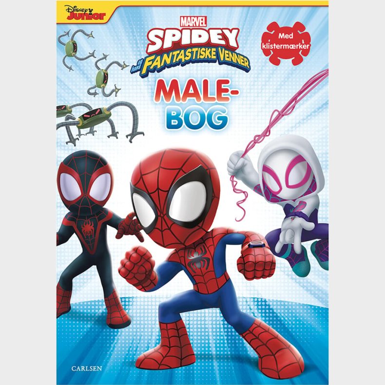 Carlsen - Malebog - Spidey Og Hans Fantastiske Venner - Disney Junior - Bog