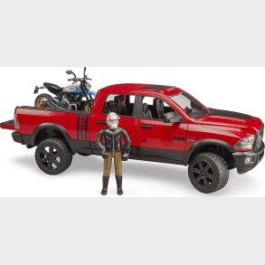 Bruder - Ram 2500 Power Wagon Og Ducati Scrambler Desert Sled