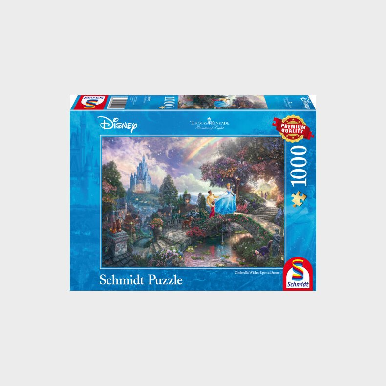 Disney Puslespil - Thomas Kinkade - Askepot - 1000 Brikker - Schmidt