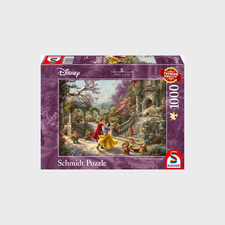 Disney Puslespil - Thomas Kinkade - Dans Med Prinsen - 1000 Brikker - Schmidt