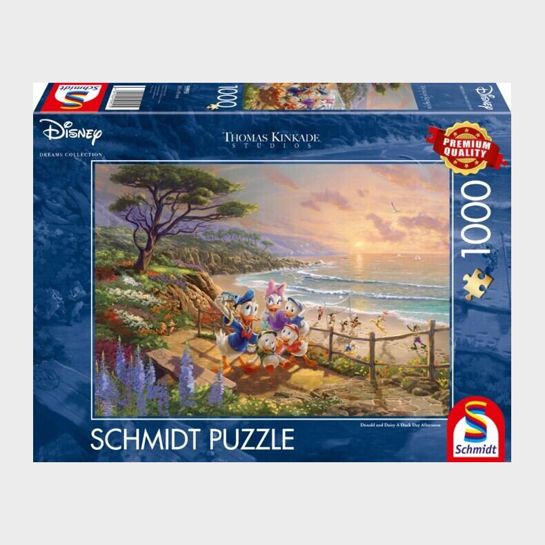 Disney Puslespil - Thomas Kinkade - Anders And - 1000 Brikker - Schmidt