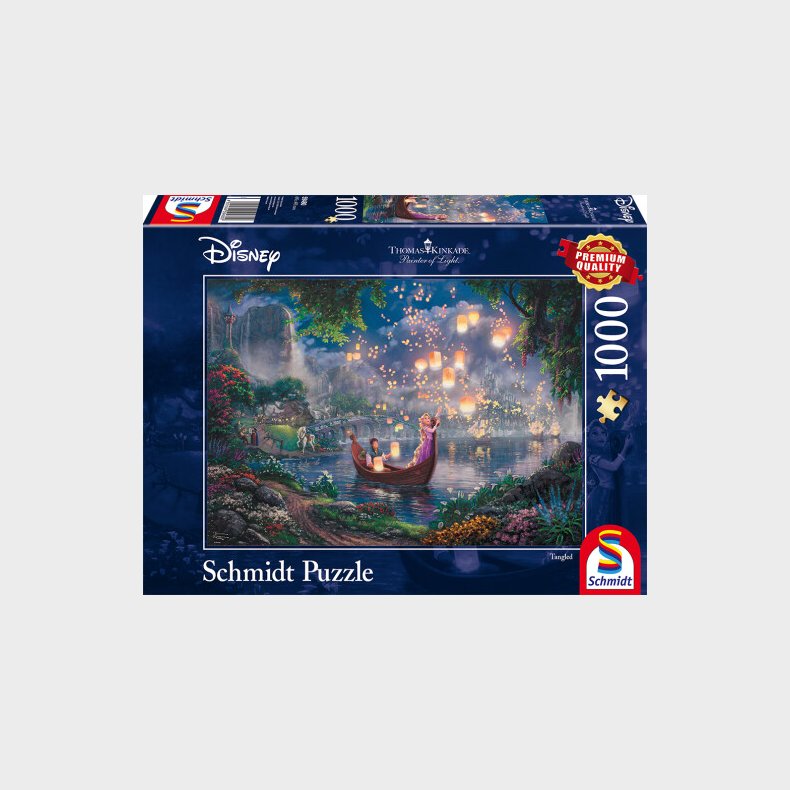 Disney Puslespil - Thomas Kinkade - Rapunzel - 1000 Brikker - Schmidt