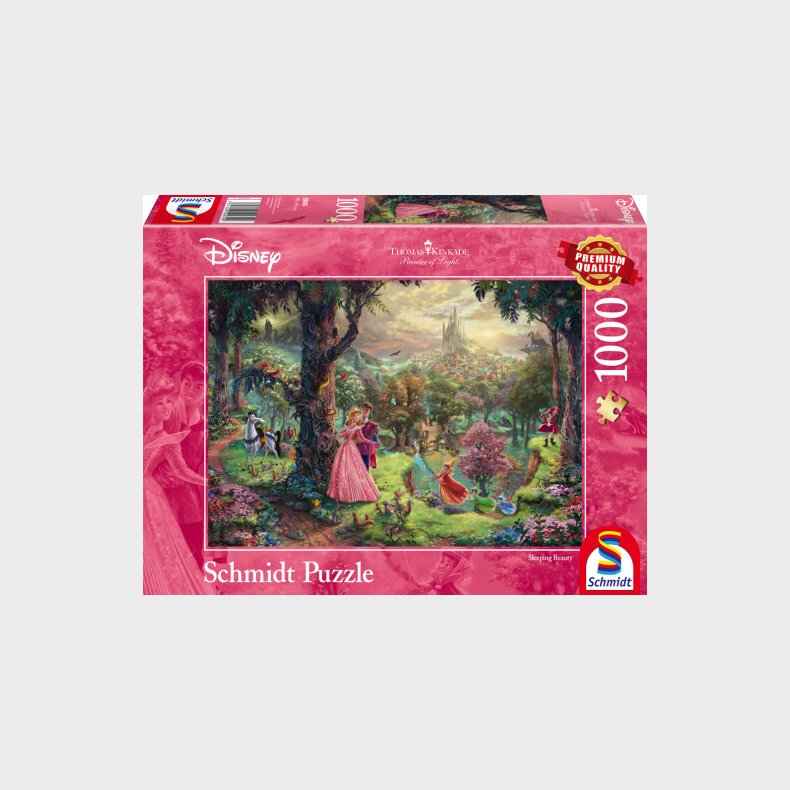 Disney Puslespil  - Thomas Kinkade - Tornerose - 1000 Brikker - Schmidt