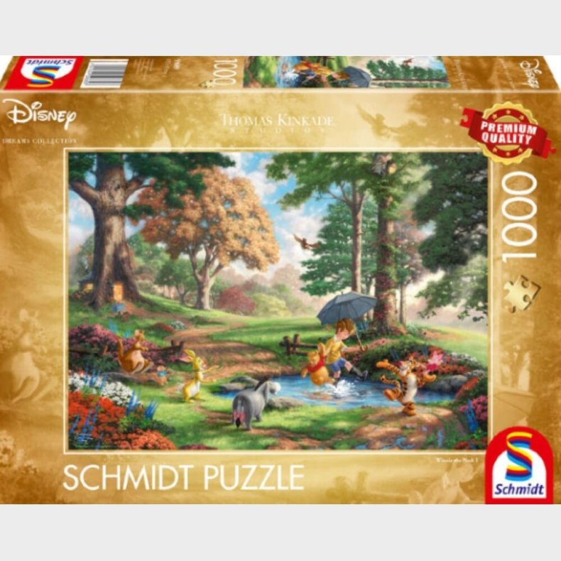 Disney Puslespil - Thomas Kinkade - Peter Plys - 1000 Brikker - Schmidt