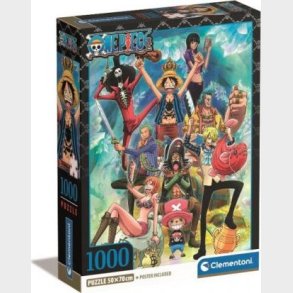 Clementoni Puslespil - One Piece - 1000 Brikker