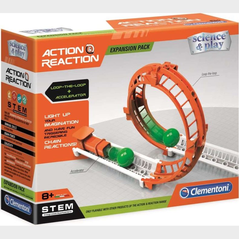 Clementoni - Action &amp; Reaction Udvidelsesst - Loop The Loop