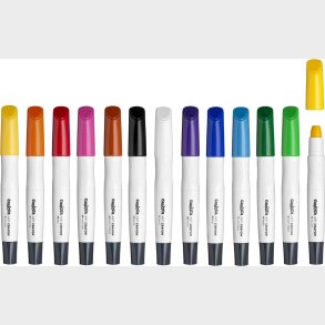 Carioca Plus - Art Crayon - Fedtfarver - Vandoplselige - 12 Farver