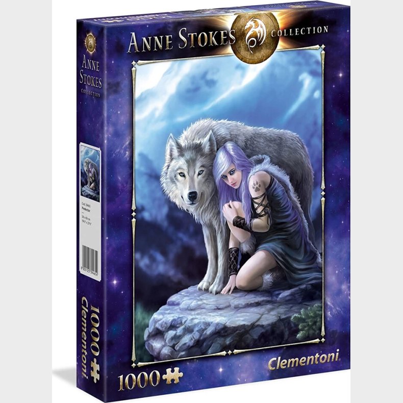 Clementoni Puslespil - Anne Stokes - Protector - 1000 Brikker