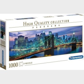 Clementoni Puslespil - Brooklyn Bridge - High Quality Panorama - 1000 Brikker