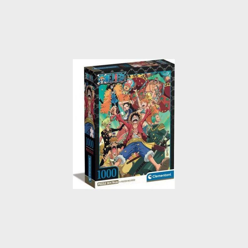 Clementoni Puslespil - One Piece - 1000 Brikker