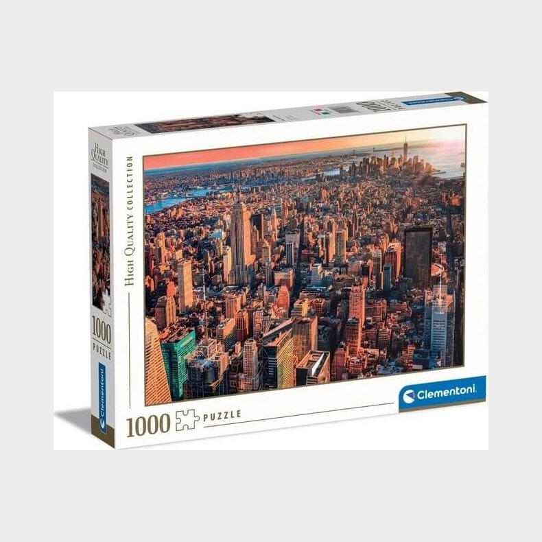 Clementoni Puslespil - New York City - High Quality - 1000 Brikker