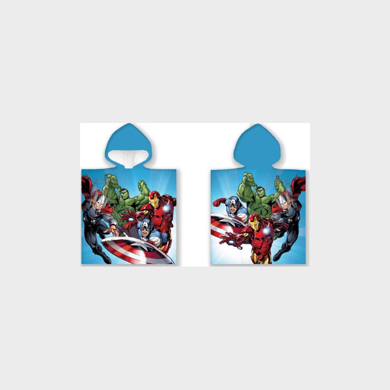 Avengers Hndklde Poncho Til Brn - Marvel - 50x100 Cm