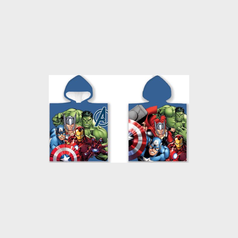 Avengers Hndklde Poncho Til Brn - Marvel - 50x100 Cm