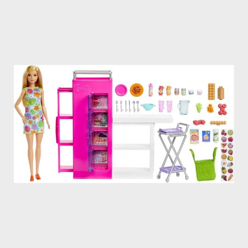 Barbie - Dream Pantry Legest Med Dukke Og Tilbehr