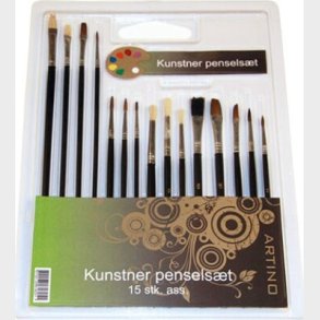 Penselst I Blister 15ass. - Artino