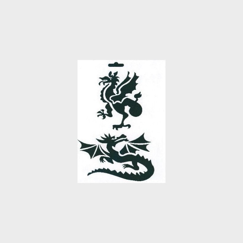 Stencil 255x205mm Drage - Artino