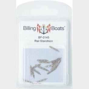 Gelndersttte 14mm 3h /20- Brass / Messing - 04-bf-0145 - Billing Boats