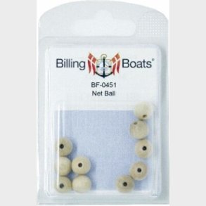 Net Ball, Woood  - 10mm /10 - 04-bf-0451 - Billing Boats