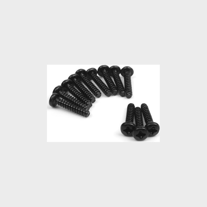 Pan Head Self Tapping Screws 3x15mm (12pcs) - 540156 - Blackzon