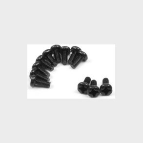 Pan Head Screws 2.5x6mm (12pcs) - 540157 - Blackzon
