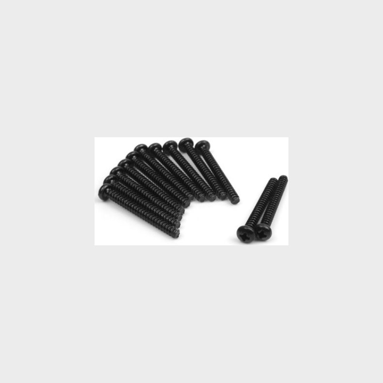 Pan Head Self Tapping Screws 6x25mm (12pcs) - 540159 - Blackzon