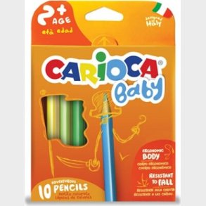 Carioca Baby - Farveblyanter - Trekantet - 10 Farver