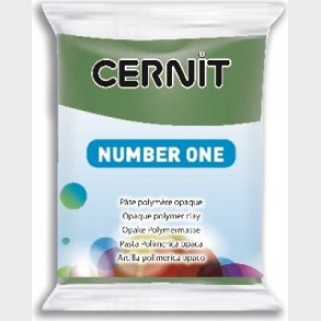 Cernit - Ler - Number One - Olivengrn - 645 - 56 G