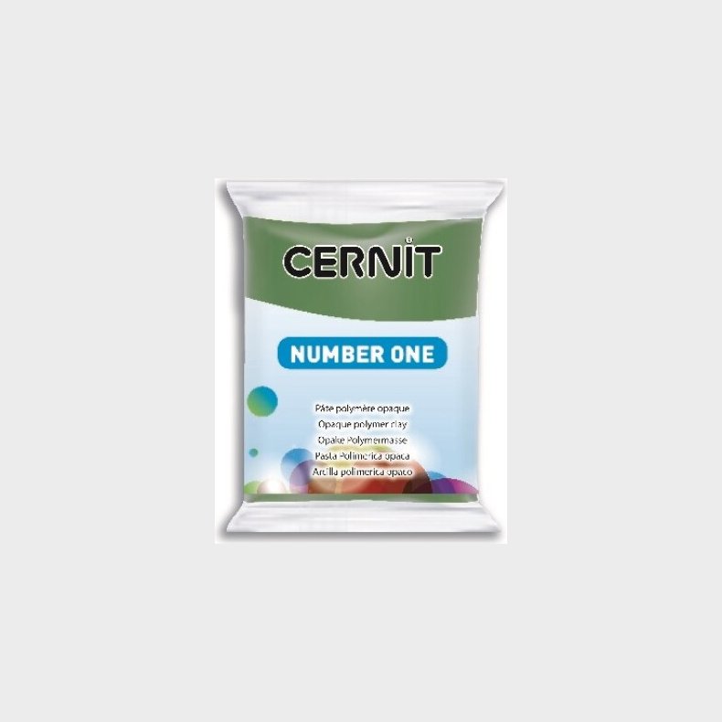 Cernit - Ler - Number One - Olivengrn - 645 - 56 G