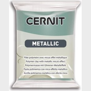 Cernit - Ler - Metallic - Turkis Guld - 054 - 56 G