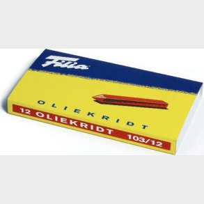 Oliekridt 12stk Sort - 103/12 Supplement Sort - Filia