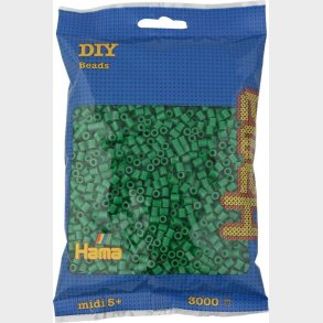 Hama Midi Perler - 3.000 Stk. - Grn - 201-10