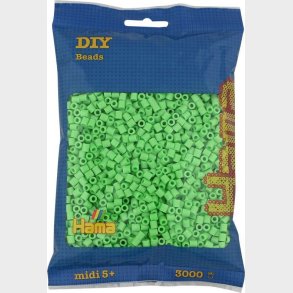 Hama Midi Perler - Pastel Grn - 3.000 Stk. - 201-47