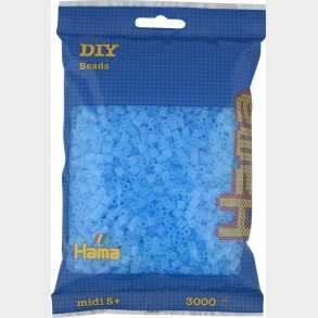 Hama Midi Perler - 3.000 Stk. - Transparent Bl - 201-73