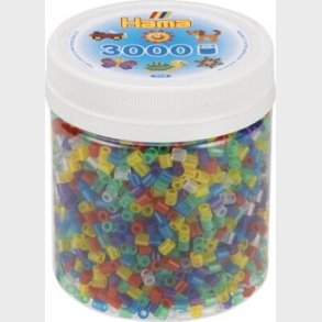 Hama Midi Perler - 3.000 Stk. - Bger Transparent Mix - 209-53