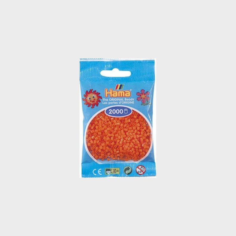 Hama Mini Perler - Orange - 2.000 Stk. - 501-04