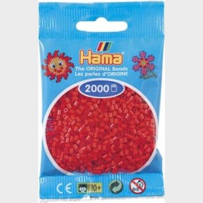 Hama Mini Perler - Rd - 2.000 Stk. - 501-05