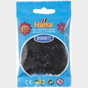 Hama Mini Perler - Sort - 2.000 Stk. - 501-18