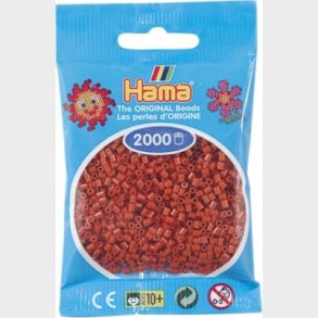 Hama Mini Perler - Rdbrun - 2.000 Stk. - 501-20