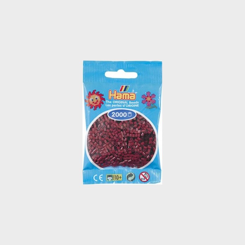 Hama Mini Perler - Bordeaux - 2.000 Stk. - 501-30