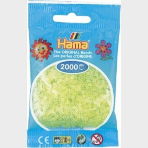 Hama Mini Perler - Neon Gul - 2.000 Stk. - 501-34