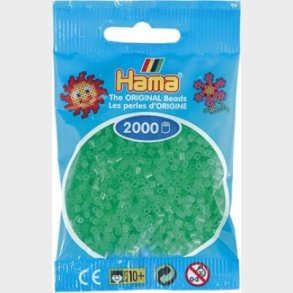 Hama Mini Perler - Neon Grn - 2..000 Stk. - 501-37