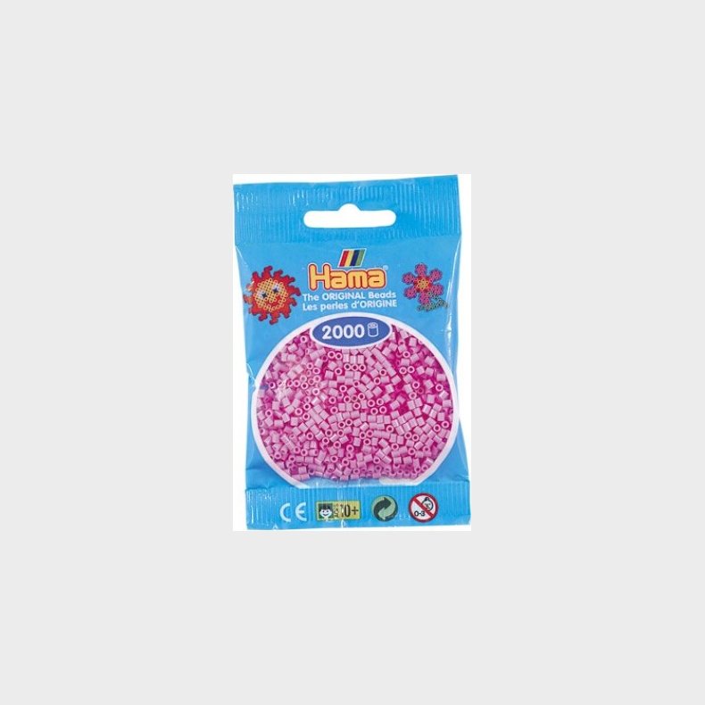 Hama Mini Perler - Pastel Pink - 2.000 Stk. - 501-48