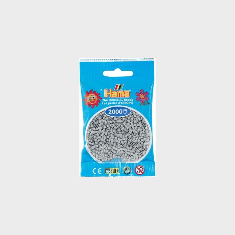 Hama Mini Perler - Lysegr - 2.000 Stk. - 501-70