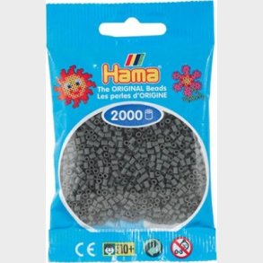 Hama Mini Perler - Mrkegr - 2.000 Stk. - 501-71