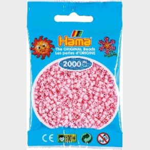 Hama Mini Perler - Pastel Rosa - 2.000 Stk. - 501-95