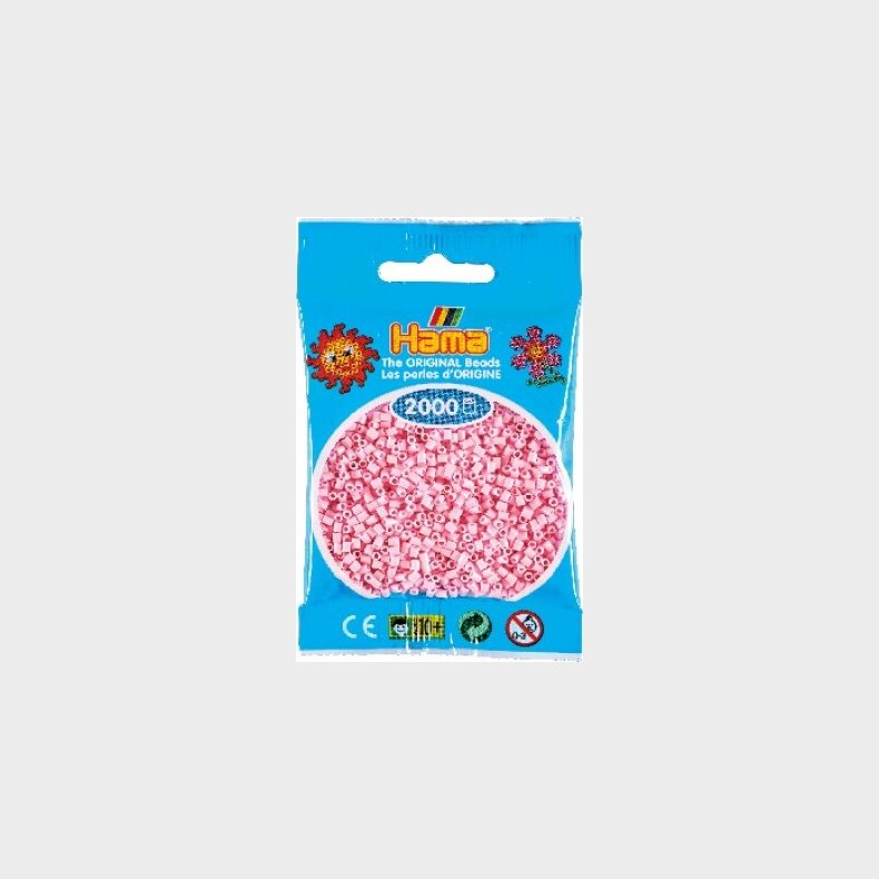 Hama Mini Perler - Pastel Rosa - 2.000 Stk. - 501-95