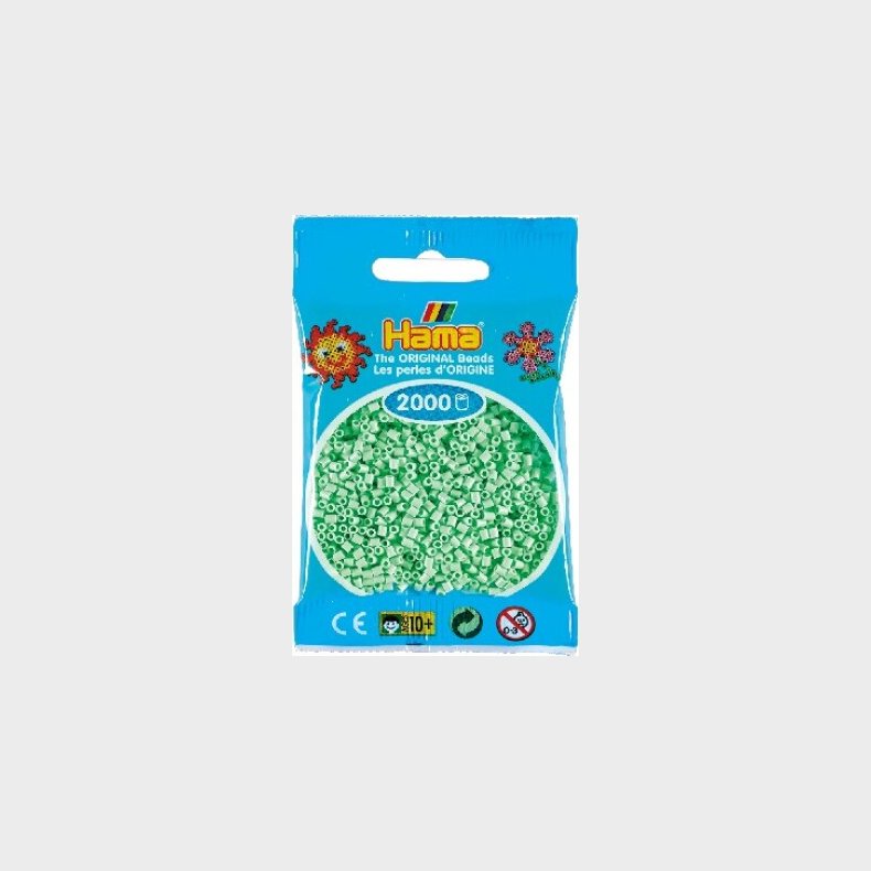 Hama Mini Perler - Pastel Mint - 2.000 Stk. - 501-98