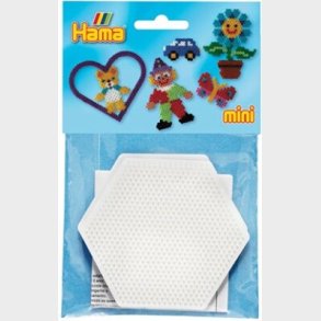 Hama Mini Perleplader - Sekskantet - 7,5x9 Cm - 2 Stk. - 5204